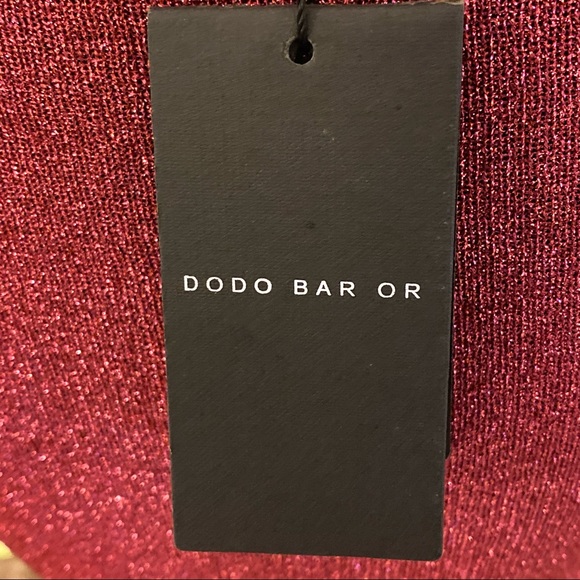 Dodo Bar Or New Fuschia Xenia Ribbed Crew Metallic Sweater. - Picture 7 of 14